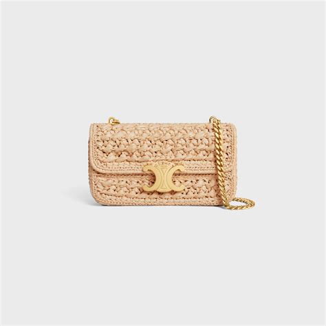 celine raffia bag small|Celine.